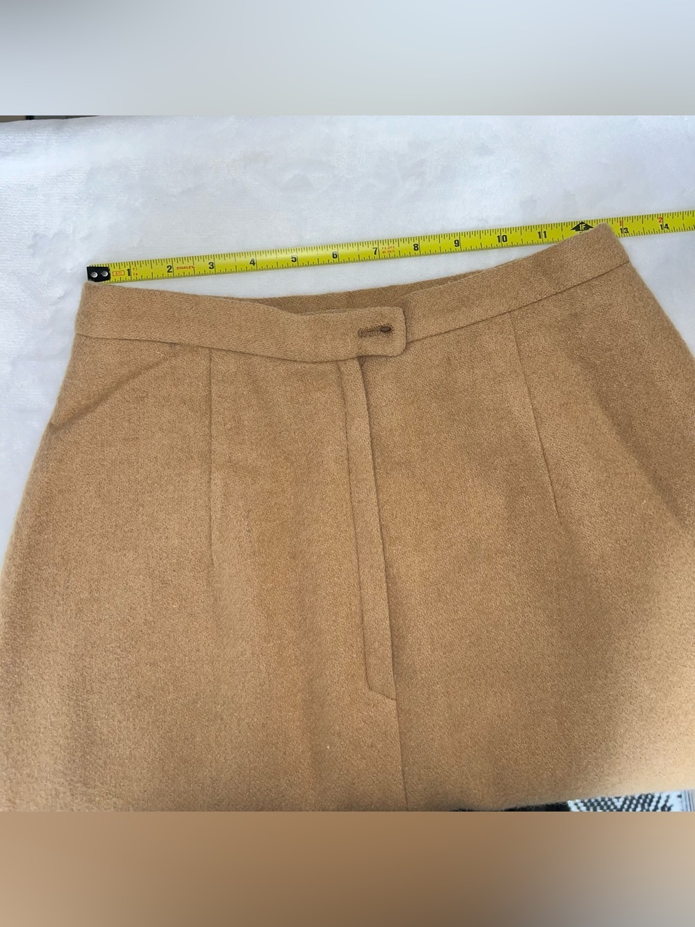 Vintage Brooks Brothers Camel Hair Pencil Skirt Size 4 Regular - Picture 12 of 15